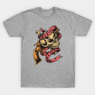 Skull of Pirate Spirit : DEATH or ALIVE T-Shirt